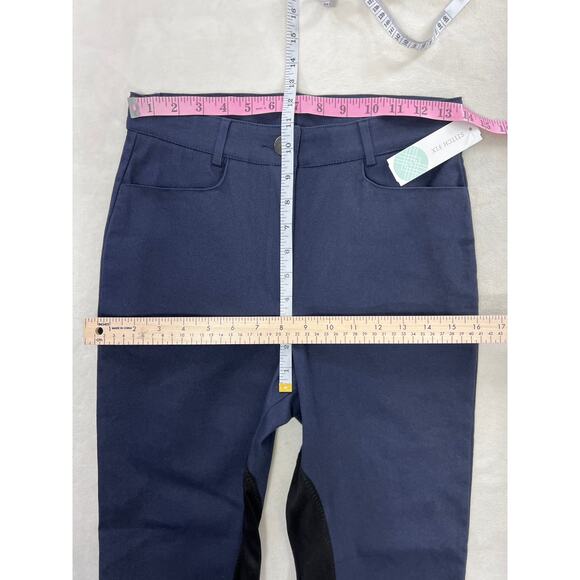 New Stitchfix X Katie Sturino Pippa Stretch Riding Navy Blue Pant Vacation - Picture 7 of 8